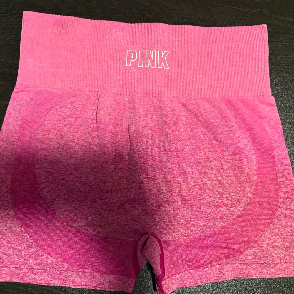 Pink High-Waisted Shorts